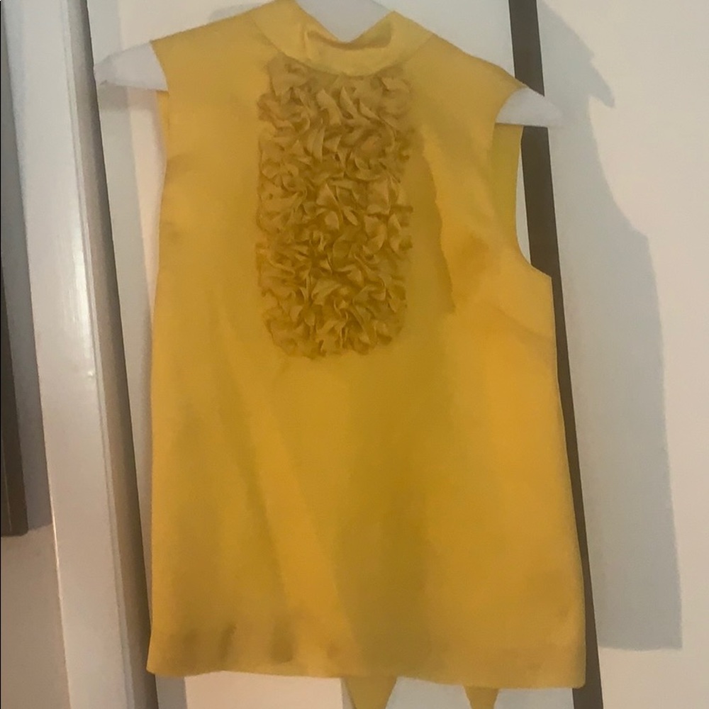 Kate Spade yellow blouse size 4